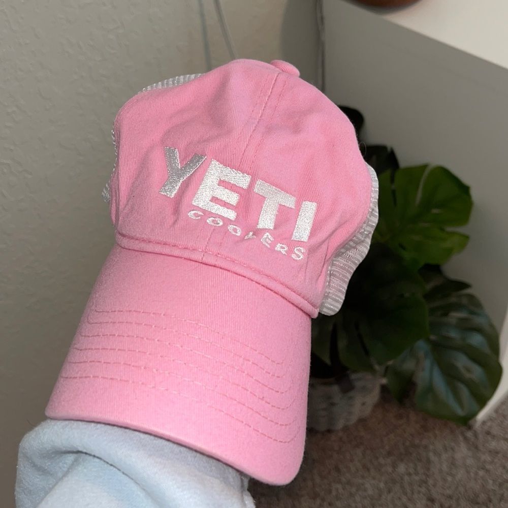 Pink YETI Coolers Trucker Hat | Excellent Condition